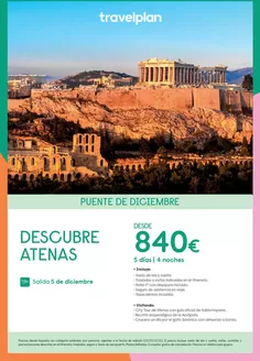 Catálogo Travelplan | Descubre Atenas | 2026-09-14T00:00:00.000Z - 2026-12-05T00:00:00.000Z