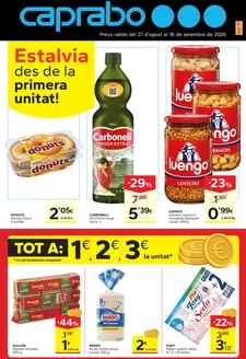 Catálogo Caprabo en Vall den Bas | Estalvia des de la primera unitat | 2026-09-17T00:00:00.000Z - 2026-09-30T00:00:00.000Z