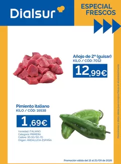 Catálogo Dialsur Cash & Carry | Especial Frescos | 2026-09-15T00:00:00.000Z - 2026-09-21T00:00:00.000Z
