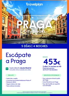 Catálogo Travelplan en Bera | Escápate a Praga | 2026-12-13T00:00:00.000Z - 2026-12-17T00:00:00.000Z