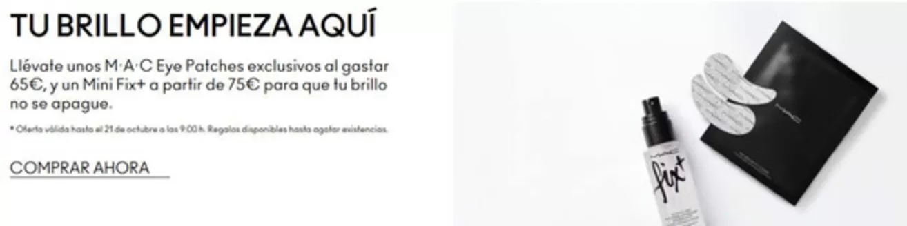 Catálogo Mac Cosmetics en Torrelodones | Tu Brillo Empieza Aquí | 2026-09-15T00:00:00.000Z - 2026-10-21T00:00:00.000Z