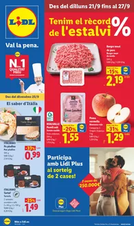 Catálogo Lidl en Montmajor | № 1 PRECIO - Ofertas válidas del 21/09 al 27/09 | 2026-09-21T00:00:00.000Z - 2026-09-27T00:00:00.000Z