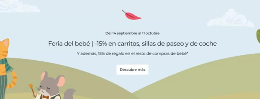 Catálogo El Corte Inglés Outlet en Ourense | Feria del bebé | 2026-09-15T00:00:00.000Z - 2026-10-11T00:00:00.000Z
