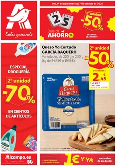 Catálogo Alcampo | Días De Ahorro | 2026-09-24T00:00:00.000Z - 2026-10-07T00:00:00.000Z