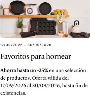 Catálogo Le Creuset | Ahorra hasta un -25% en una selección de productos | 2026-09-17T00:00:00.000Z - 2026-09-30T00:00:00.000Z