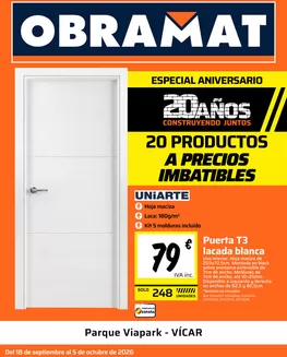 Catálogo Obramat en Instinción | Especial Aniversario- Almeria | 2026-09-18T00:00:00.000Z - 2026-10-05T00:00:00.000Z