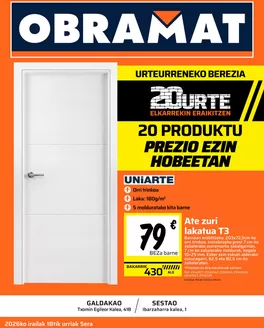 Catálogo Obramat en Ripollet | Urteurreneko Berezia-Vizcaya | 2026-09-18T00:00:00.000Z - 2026-10-05T00:00:00.000Z