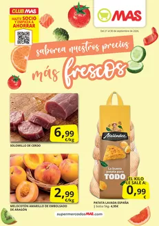 Catálogo Supermercados MAS en Ribadesella | Saborea nuestros precios más frescos | 2026-09-21T00:00:00.000Z - 2026-09-30T00:00:00.000Z