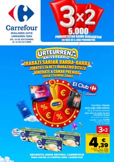 Catálogo Carrefour en Okondo | 3x2 ANIVERSARIO | 2026-09-24T00:00:00.000Z - 2026-10-12T00:00:00.000Z