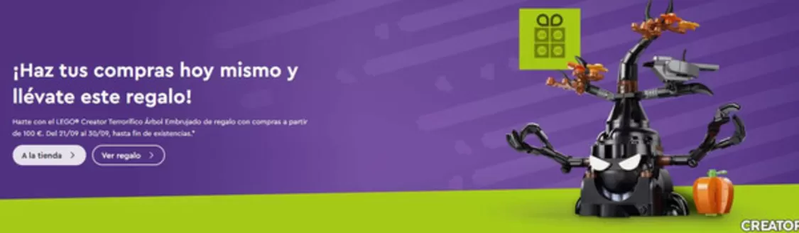 Catálogo LEGO en Vall d Alcalà | ¡Haz tus compras hoy mismo y llévate este regalo! | 2026-09-21T00:00:00.000Z - 2026-09-30T00:00:00.000Z