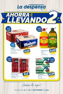 Catálogo Supermercados La Despensa | Ahorra Llevando 2 | 2026-09-22T00:00:00.000Z - 2026-09-28T00:00:00.000Z