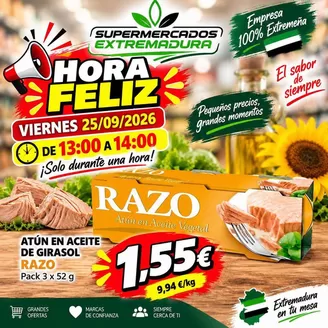 Catálogo Supermercados Extremadura | Hora Feliz | 2026-09-25T00:00:00.000Z - 2026-09-25T00:00:00.000Z