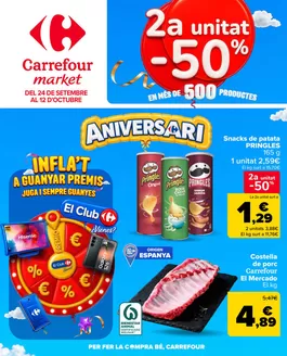 Catálogo Carrefour Market | 2a unitat -50% | 2026-09-24T00:00:00.000Z - 2026-10-12T00:00:00.000Z