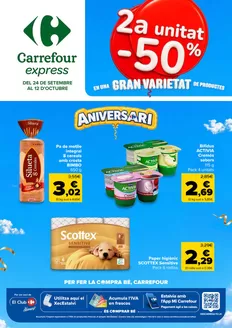 Catálogo Carrefour Express | 2a unitat -50% | 2026-09-24T00:00:00.000Z - 2026-10-12T00:00:00.000Z