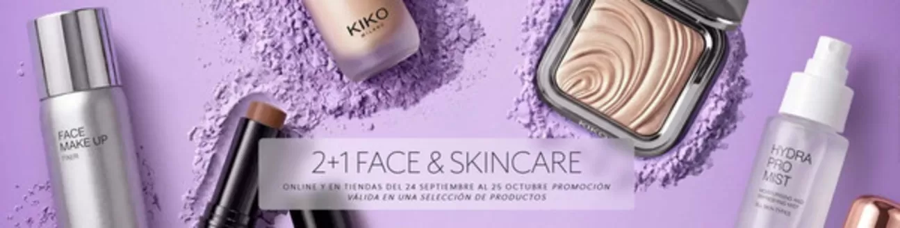 Catálogo KIKO MILANO en Corrales (Huelva) | 2+1 Face & Skincare | 2026-09-24T00:00:00.000Z - 2026-10-25T00:00:00.000Z