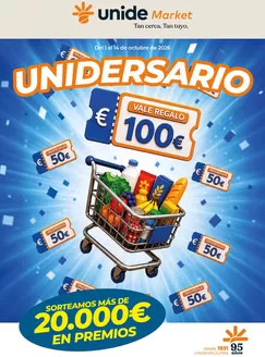Catálogo Unide Market en Huesa | UNIDERSARIO UNIDE Market Península | 2026-10-01T00:00:00.000Z - 2026-10-14T00:00:00.000Z