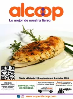 Catálogo Super Alcoop en Cunit | Folleto de Carnicería válido hasta el 3 de octubre de 2026 | 2026-09-29T00:00:00.000Z - 2026-10-03T00:00:00.000Z