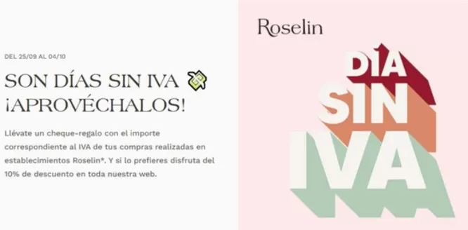 Catálogo Roselin en El Raal | Son Días Sin Iva ¡Aprovéchalos! | 2026-09-29T00:00:00.000Z - 2026-10-04T00:00:00.000Z