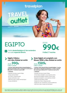 Catálogo Travelplan en Pantoja |  Travelplan Egipto | 2026-09-30T00:00:00.000Z - 2026-11-01T00:00:00.000Z