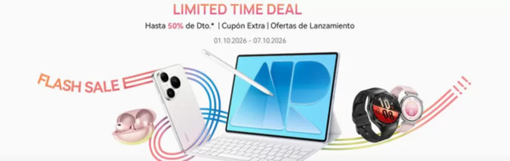 Catálogo Huawei en Terrassa | Flash Sale | 2026-10-01T00:00:00.000Z - 2026-10-07T00:00:00.000Z