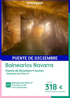 Catálogo Travelplan | Balnearios Navarra | 2026-12-04T00:00:00.000Z - 2026-12-08T00:00:00.000Z