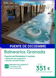 Catálogo Travelplan | Balnearios Granada | 2026-12-04T00:00:00.000Z - 2026-12-08T00:00:00.000Z