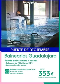 Catálogo Travelplan | Balnearios Guadalajara | 2026-12-04T00:00:00.000Z - 2026-12-08T00:00:00.000Z