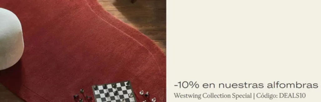 Catálogo Westwing | -10% en nuestras alfombras | 2026-10-05T00:00:00.000Z - 2026-10-15T00:00:00.000Z