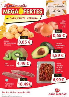 Catálogo Gros Mercat | Del 5 al 17 d’octubre de 2026 | 2026-10-06T00:00:00.000Z - 2026-10-17T00:00:00.000Z