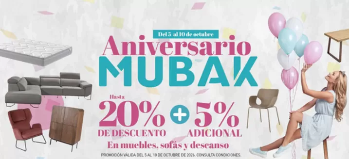 Catálogo Mubak | Aniversario Mubak | 2026-10-07T00:00:00.000Z - 2026-10-10T00:00:00.000Z