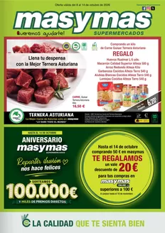 Catálogo Masymas en Figueres | Oferta válida del 8 al 14 de octubre de 2026 | 2026-10-09T00:00:00.000Z - 2026-10-14T00:00:00.000Z