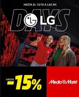 Catálogo MediaMarkt en Bueu | LG Days | 2026-10-09T00:00:00.000Z - 2026-10-13T00:00:00.000Z