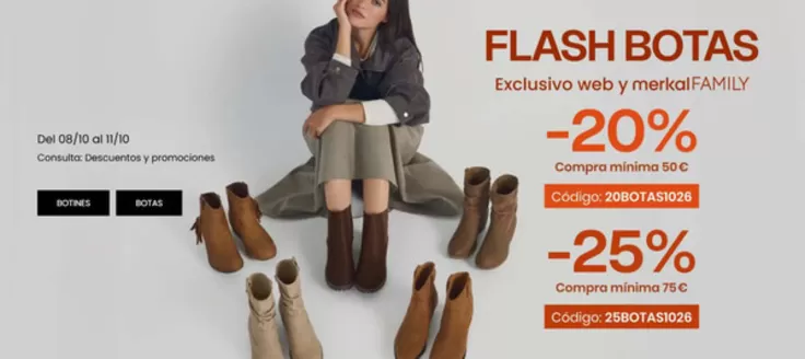 Catálogo Merkal en Ondara | Flash Botas | 2026-10-09T00:00:00.000Z - 2026-10-11T00:00:00.000Z
