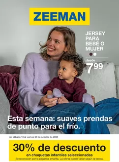 Catálogo ZEEMAN en Llutxent | Esta semana: suaves prendas de punto para el frío. | 2026-10-12T00:00:00.000Z - 2026-10-23T00:00:00.000Z