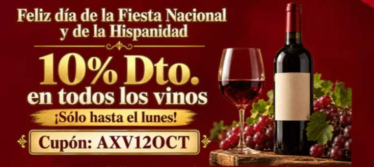 Catálogo Aporvino | Feliz día de la Fiesta Nacional y de la Hispanidad | 2026-10-12T00:00:00.000Z - 2026-10-12T00:00:00.000Z