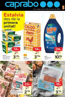 Catálogo Caprabo en Argentera | Estalvia des de la primera unitat | 2026-10-15T00:00:00.000Z - 2026-10-28T00:00:00.000Z