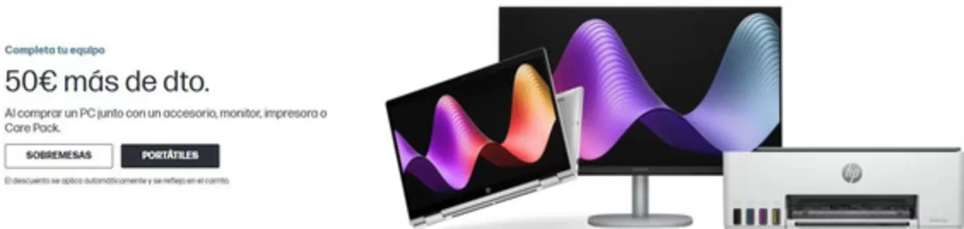Catálogo HP | 50€ más de dto | 2026-10-16T00:00:00.000Z - 2026-10-29T00:00:00.000Z