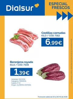 Catálogo Dialsur Cash & Carry | Especial Frescos | 2026-10-20T00:00:00.000Z - 2026-10-26T00:00:00.000Z