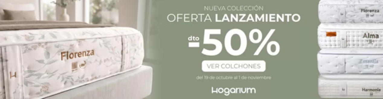 Catálogo Hogarium | Oferta Lanzamiento | 2026-10-20T00:00:00.000Z - 2026-11-01T00:00:00.000Z
