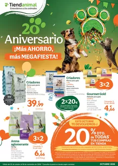 Catálogo Tiendanimal | 20 aniversario Tiendanimal | 2026-10-01T00:00:00.000Z - 2026-11-04T00:00:00.000Z