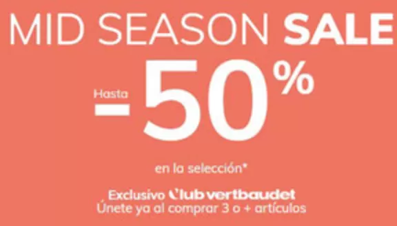 Catálogo Vertbaudet en Alaquàs | Mid Season Sale | 2026-10-20T00:00:00.000Z - 2026-10-27T00:00:00.000Z
