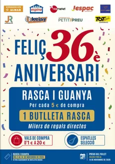 Catálogo Supermercats Jespac | Feliç 36 Aniversari | 2026-10-22T00:00:00.000Z - 2026-11-14T00:00:00.000Z