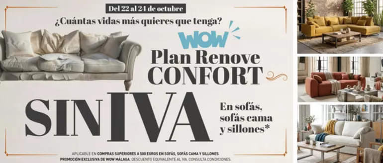 Catálogo WOW Málaga, Style&Home by Mubak | Sin Iva En Sofás Cama Y Sillones | 2026-10-22T00:00:00.000Z - 2026-10-24T00:00:00.000Z