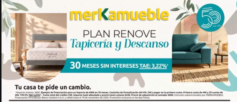 Catálogo Merkamueble | Plan Renove | 2026-10-23T00:00:00.000Z - 2026-11-18T00:00:00.000Z