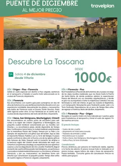 Catálogo Travelplan en Verges | Descubre La Toscana | 2026-10-26T00:00:00.000Z - 2026-12-08T00:00:00.000Z