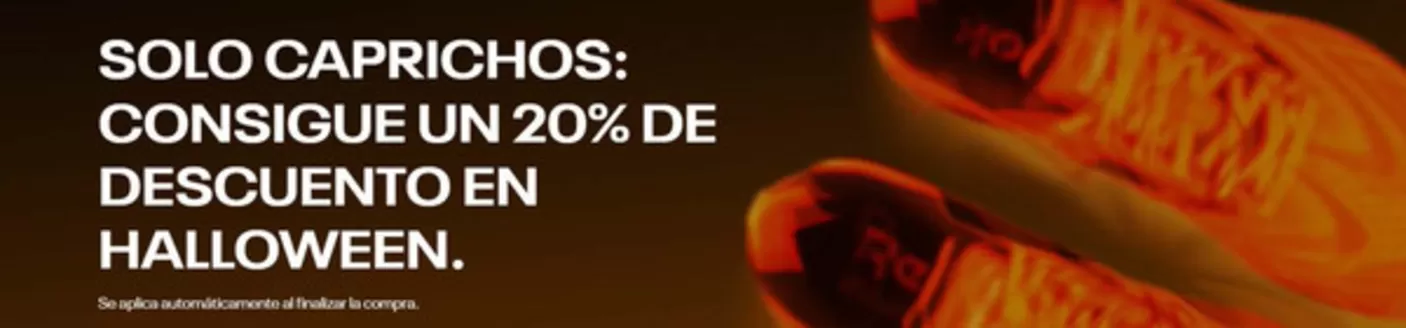 Catálogo Reebok | Consigue Un 20% De Descuento En Halloween | 2026-10-26T00:00:00.000Z - 2026-11-01T00:00:00.000Z