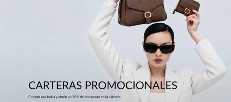 Catálogo Carpisa | Compra una bolsa y obtén un 50% de descuento en la billetera | 2026-10-26T00:00:00.000Z - 2026-11-08T00:00:00.000Z