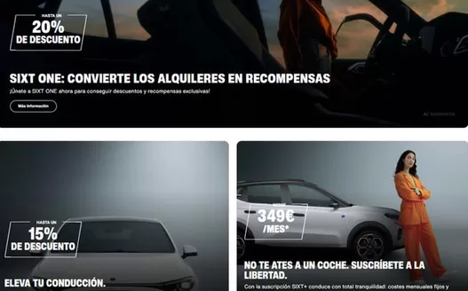 Catálogo SIXT en Granada | Promociones | 2026-10-27T00:00:00.000Z - 2026-11-09T00:00:00.000Z