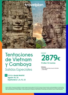 Catálogo Travelplan en Tafalla | Travelplan Vietnam | 2025-08-18T00:00:00.000Z - 2025-09-22T00:00:00.000Z