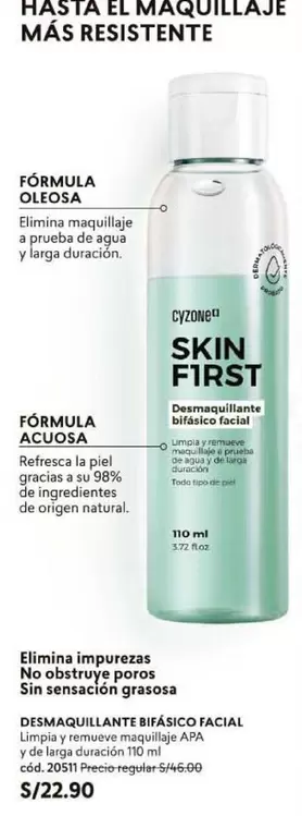 Piel - DESMAQUILLANTE BITÁSICO FACIAL